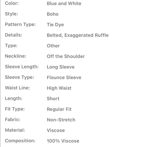 Boho Tie Dye Ombré Print Off Shoulder Flare Flounce Sleeve Romper Jumper - Picture 6 of 6